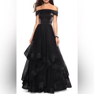 La Femme Off the Shoulder Dress